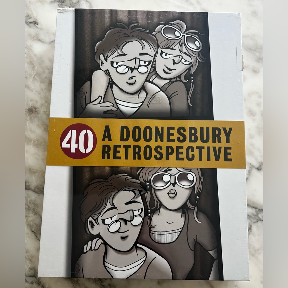 40: A Doonesbury Retrospective New sealed! Hardcover Book in Slipcase OOP/Rare